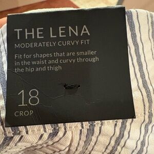 Lane Bryant Striped Ankle Pants